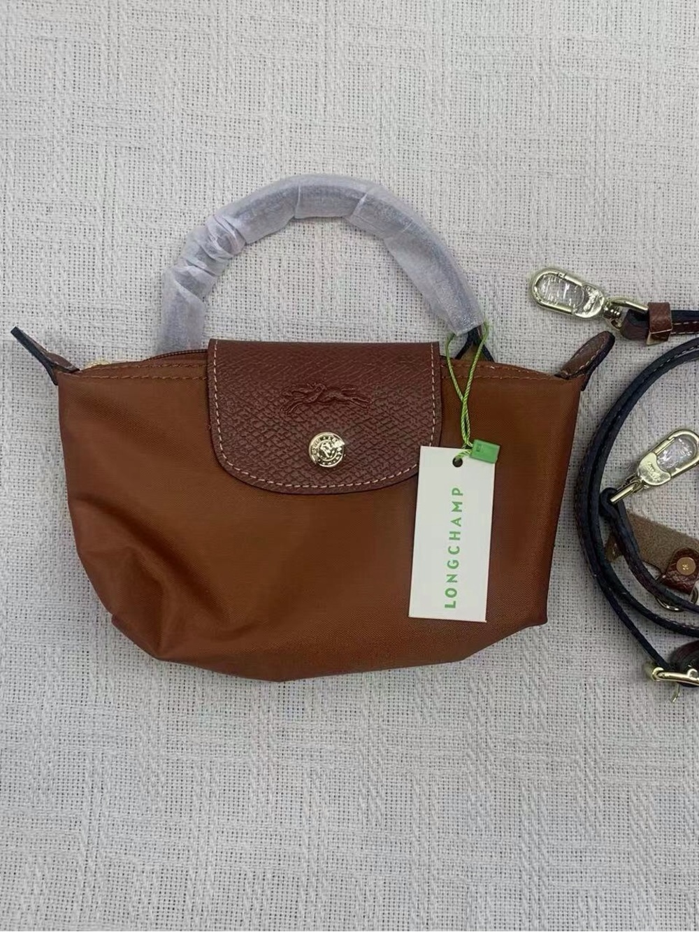 🥝Longchamp Brown Mini Crossbody Bag